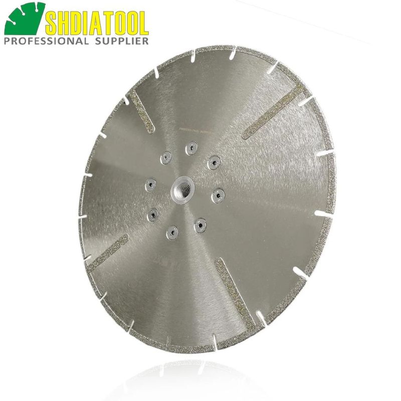 9′′ Electroplated Diamond Cutting Discs for Granite & Marble, Both Side Reinforced