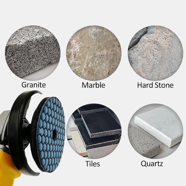 3"/80mm Diamond Resin Bond Dry Polishing Pads for Granite & Marble