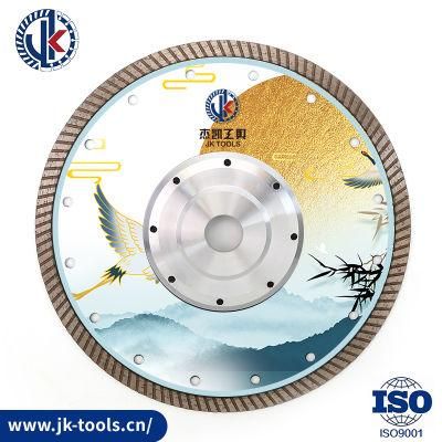 125-230mm Hot Pressed Sintered Turbo Diamond Saw Blade with Flange for Stone Cutting