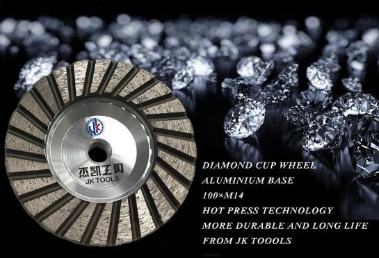 Jk Tools 100mm*M14 Diamond Cup Wheel / Diamond Tools for Granite Stone Marble Stone/Diamond Saw Blade