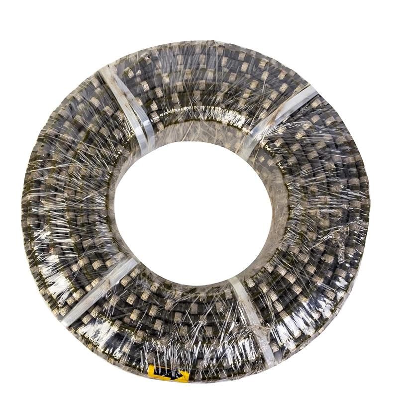 Granite Quarry Stone Cutting Rubber Diamond Wire Saw