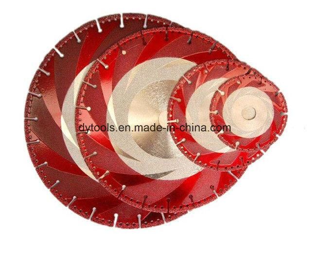 Vacuum Brazed Diamond Saw Blade for Cutting Marble Glass