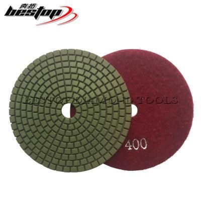 D100mm China Diamond Wet Polishing Pad for Stone