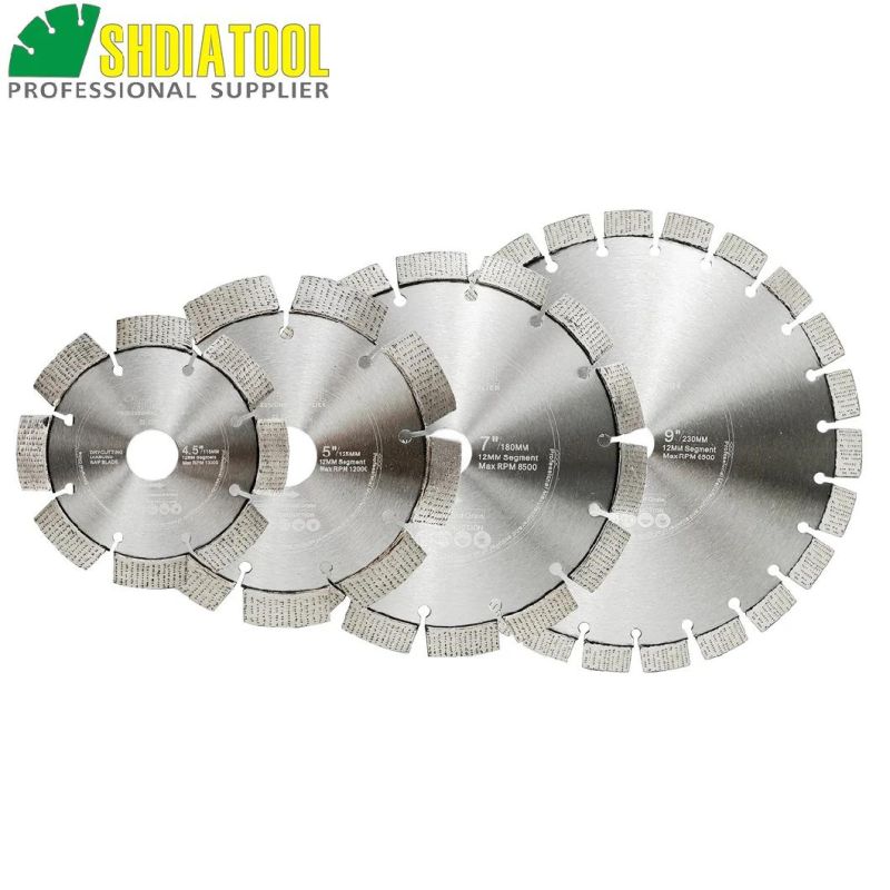 Professional Laser Welded Diamond Saw Blade Arrayed Diamond