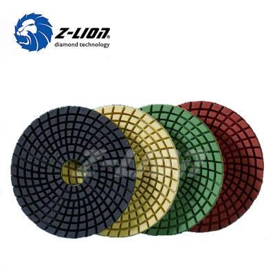 4in Zlion Flexible Diamond Wet Polishing Pad for Granite/Marble