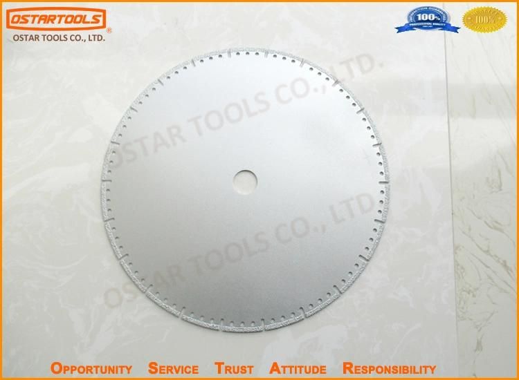 Vacuum Brazed Diamond Disc Saw Blade for Concrete Wood Stone Gravel Fiberglass Metal