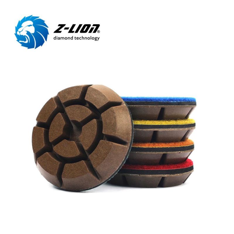 Diamond Metal Filling Resin Bond Transitional Polishing Pad for Concrete Floor Terrazzo Floor Zl-16km