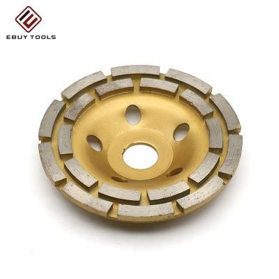 4&quot; 105mm Double Row Diamond Cup Grinding Wheel