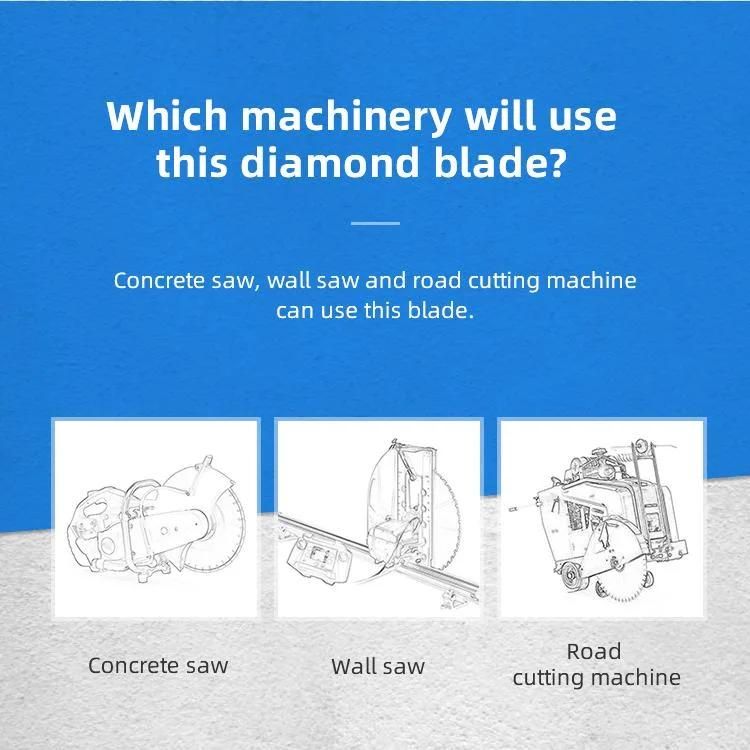 Manufacture Direct 350mm Laser Welded Diamond Slot Saw Blade for Asphalt Cutting