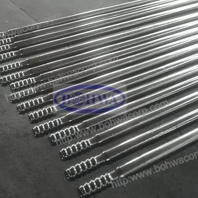 Taper Threaded Extension Drill Rod for Rock Drilling