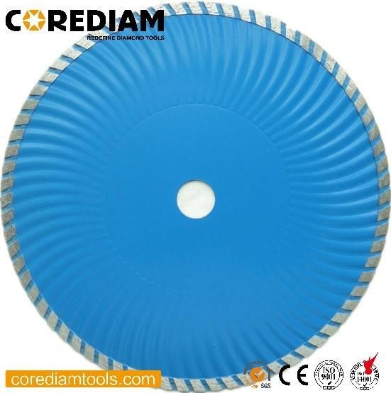 Sintered Stone Turbo Saw Blade with Waved Core for Stone Materials/Diamond Tool/Cutting Disc