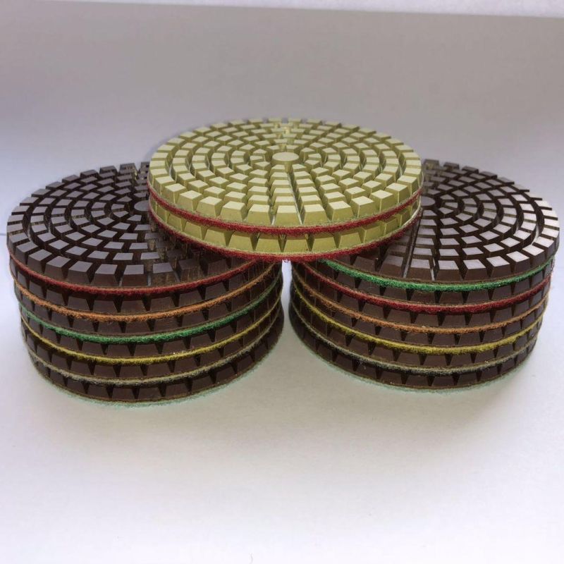 Stone Processing Flexible Wet Use Diamond Polishing Pads