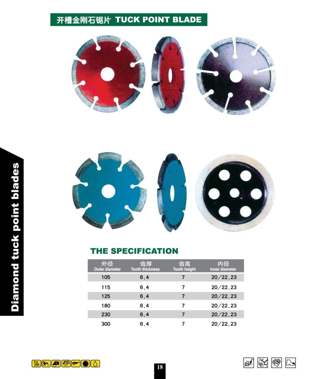 Jiangsu China Factory High Quality Diamond Tuck Pointing Blade