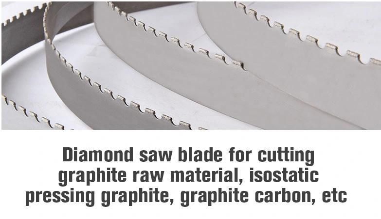 China Diamond Band Saw Blade for Cutting Silicon Granite Marble Masonry Material Construction Blocks Composites Carbon Graphite Glass Reinforced Fibreglass