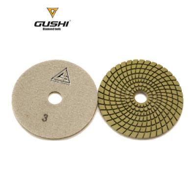 Fast and Easy 4inch 3 Step Granite Polishing Pads