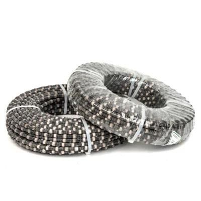 Black Rubber and Spring Coating Reinforced Concrete Cutting Diamond Wire