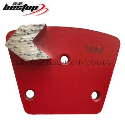 Single Arrow Segmented Diamond Concrete Grinding Plate