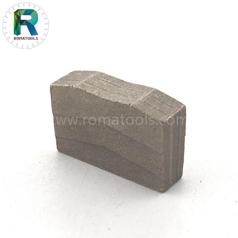 Romatools Stone Cutting Tools M Shape Diamond Segment for Granite