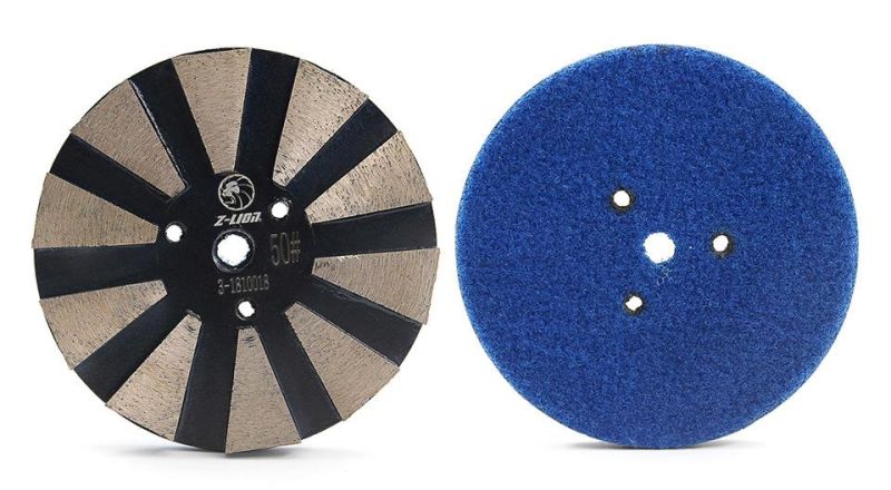 4" Diamond Polishing Pad Concrete Floor Grinding Disc 10 Segments Abrasive Wheel