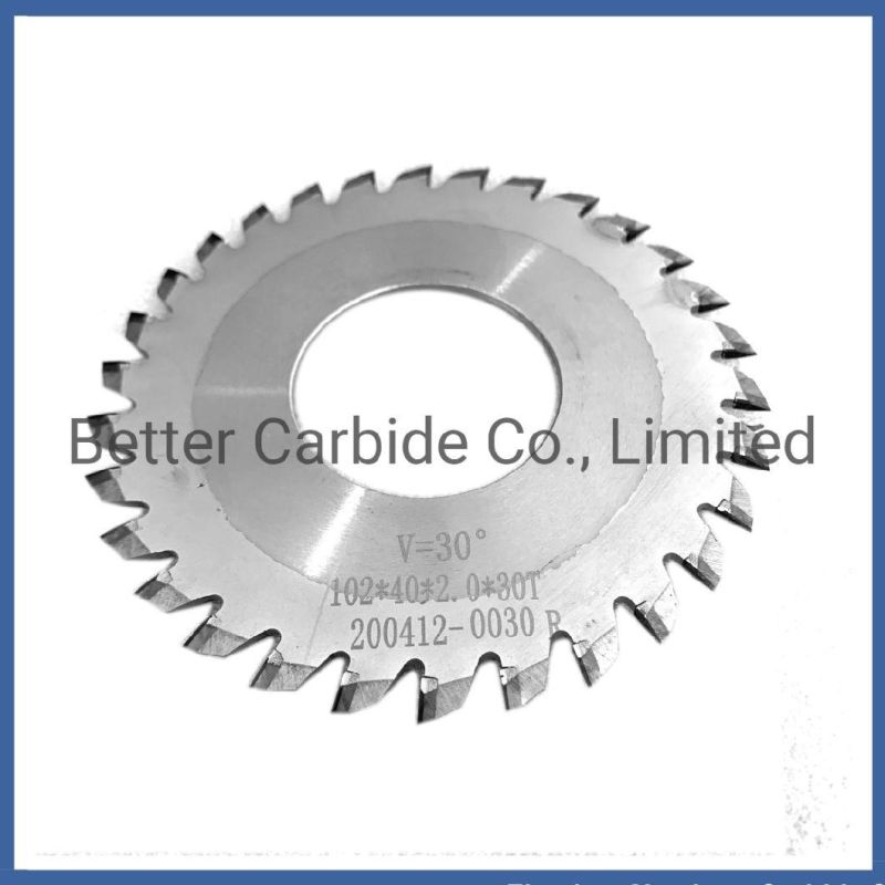 V Cut Cemented Carbide Saw Blade - Tungsten Blade for PCB V Scoring