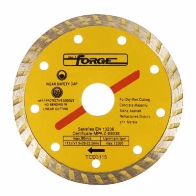 115mm (4.5&quot;) Cutting Disc Turbo Diamond Blades