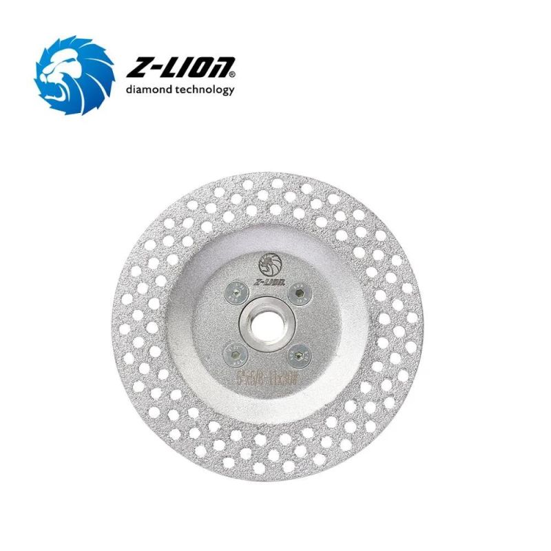 5" Diamond Vacuum Brazed Cup Wheel for Wet Dry Grinding Cutting