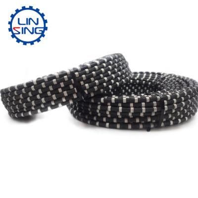 Linxing Factory Price High Performance D11 11.5 12mm Diamond Wire Saw Rope for Granite Stone Quarrying and Mining