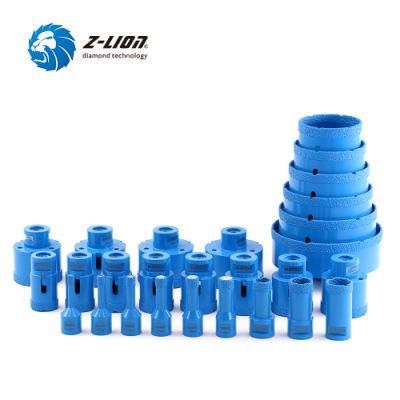 M14 Dry/Wet Vacuum Brazed Diamond Core Drill Bit for Stone/Granite/Marble/Ceramic/Angle Grinder