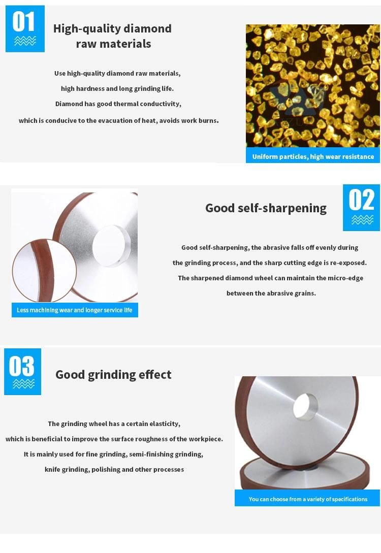 Flat Resin Grinding Disc Resin Bond Diamond Grinding Wheel