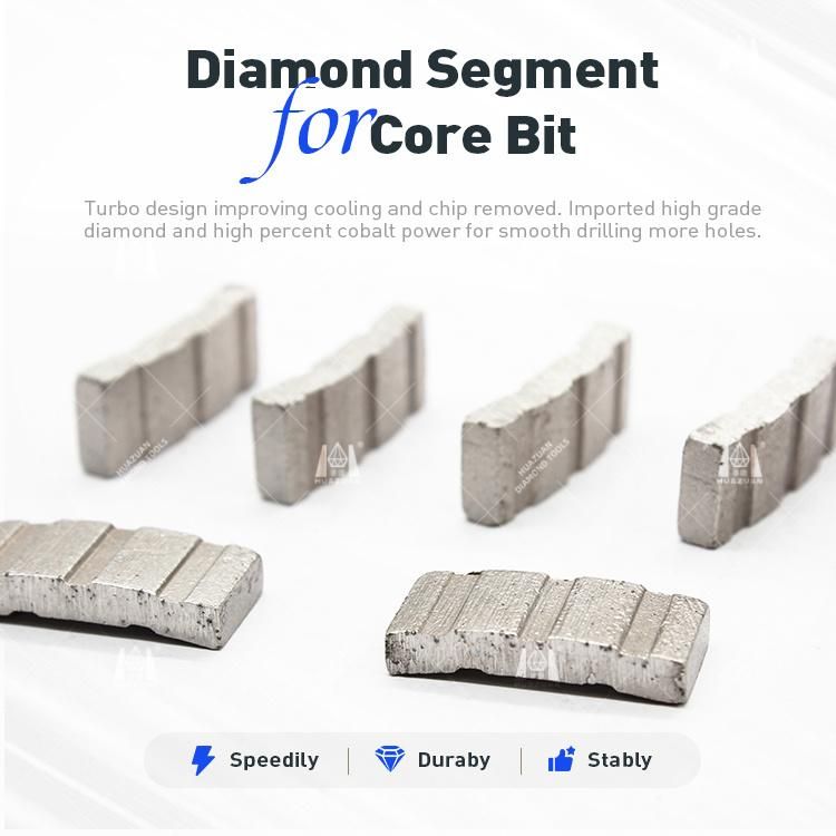 Drilling Tools Diamond Core Drill Bits Segment for Reinforce Concrete