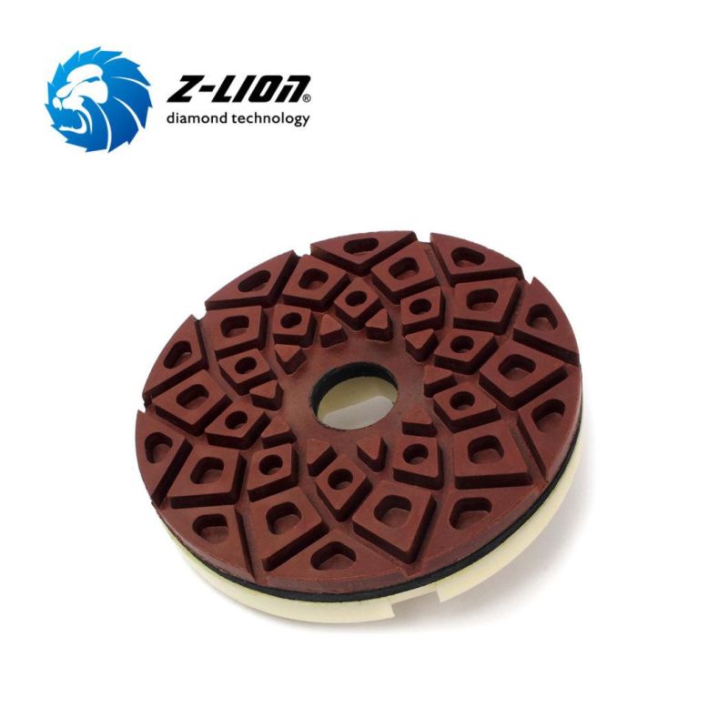 Diamond Edge Polishing Pad with Snail Lock for Granite Marble Artificial Stone