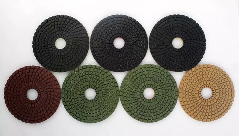 3"/4"/5" Diamond Resin Bond Wet Polishing Pad Stone Grinding Wheel for Marble Granite