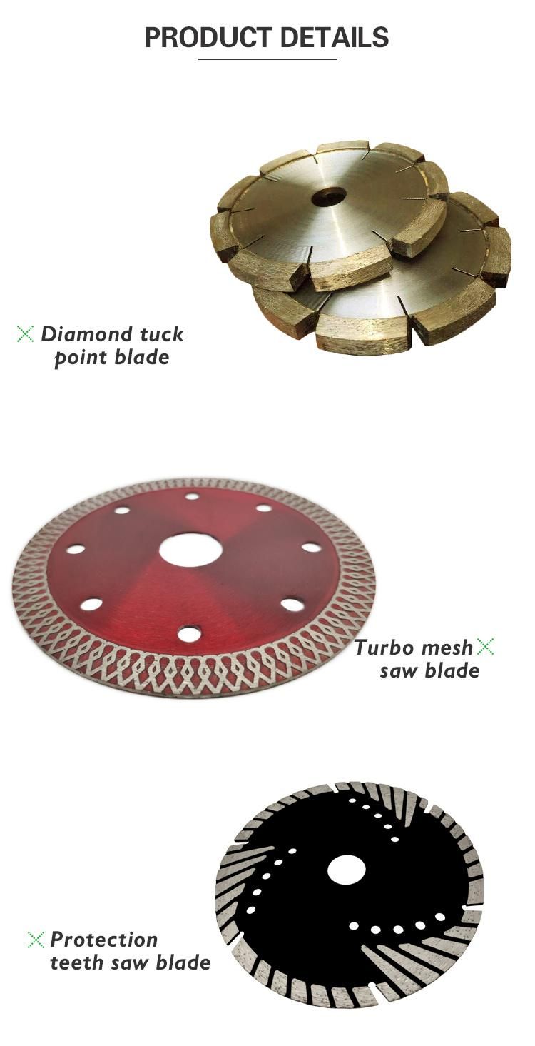 High Air Pressure Dry Cut Segmented Diamond Blade to Cut Granite