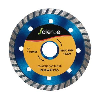 110mm Cold Pressed Turbo Diamond Saw Blade for Cutting Quartz etc.