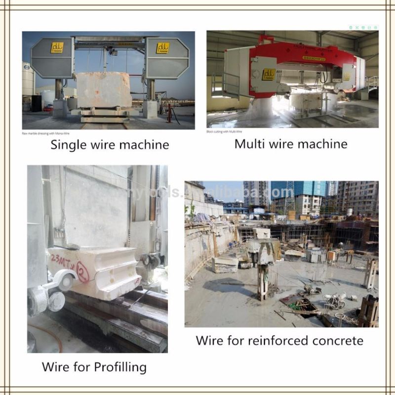 Plastic Diamond Wire Saw for Marble Profiling