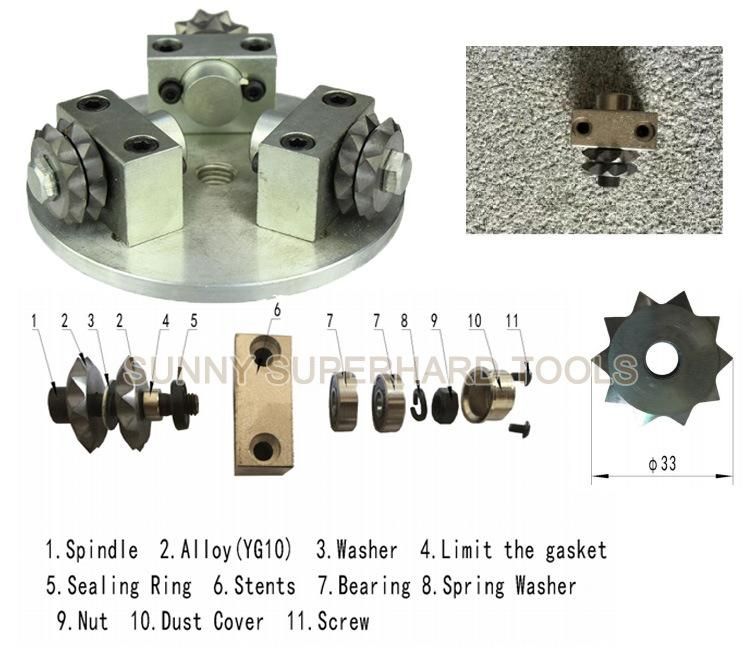 150mm Diamond Bush Hammer Tools for Concrete