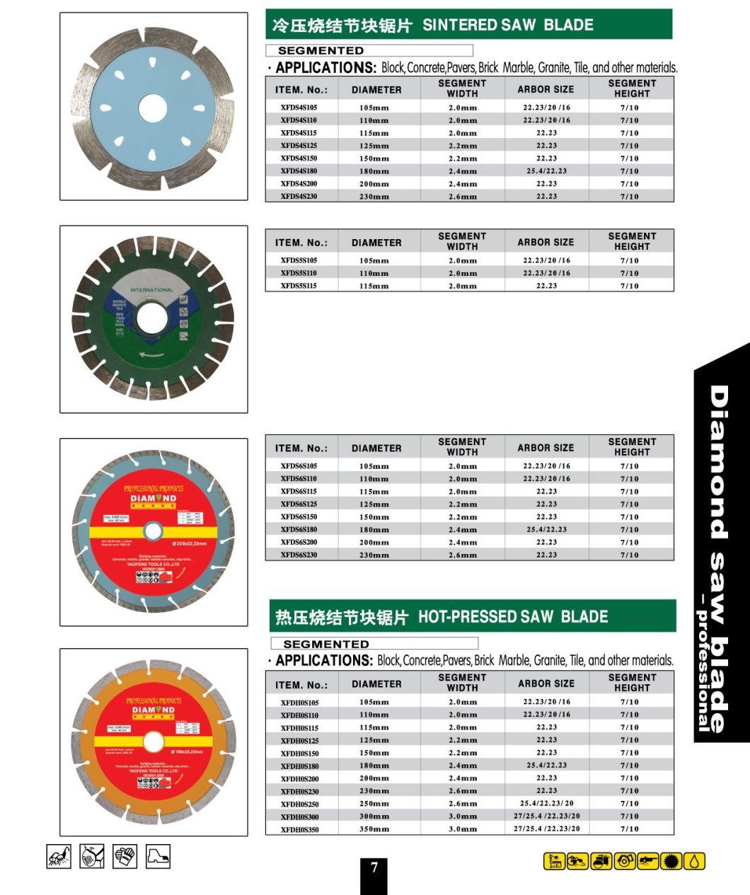 Diamond Segmented 150mm Rim Saw Blade for Granite Ceramic Cutting