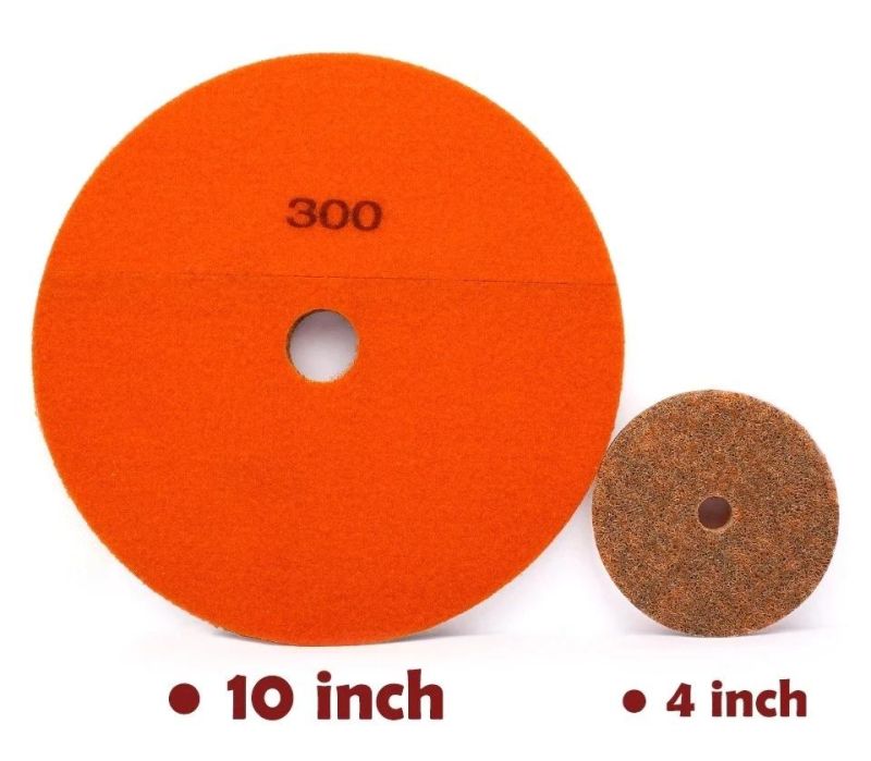 3" Diamond Nylon Fiber Sponge Polishing Pads for Stone Concrete Floor Grinding Cleaning