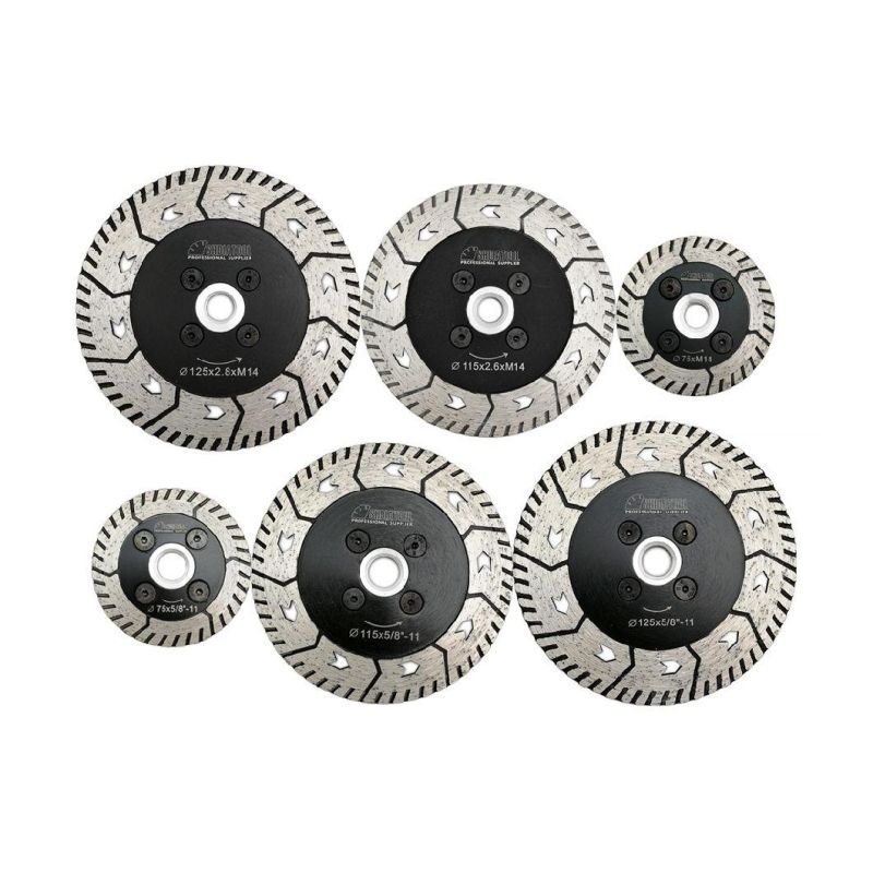 Diamond Cutting Grindng Disc Saw Blade Dual Blade Cut Grind Sharpen Granite Marble Concrete