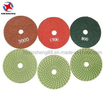 100mm Diamond Wet Resin Polishing Pad for Granite and Marble