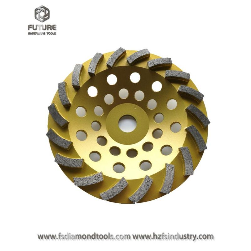 Top Quality Double Wave Diamond Turbo Cup Wheel for Masnory Grinding