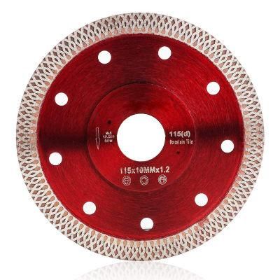 Jiangsu Professional Hot Pressed Sintered Mesh Turbo Diamond Saw Blade with Flange Cutting Disc