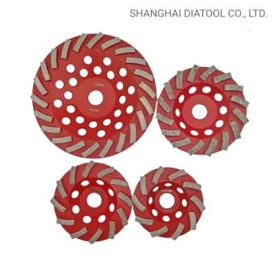 Welded Diamond Segmented Turbo Grinding Cup Wheel for Concrete