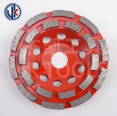 4 Inch Single Row Abrasive Diamond Tools Grinding Polishing Cup Wheel for Concrete Terrazzo