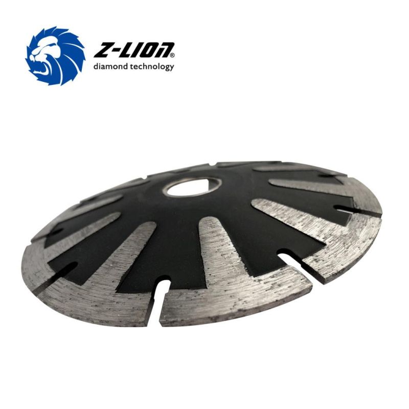 Diamond T Segment Convex Concave Cutting Saw Blade for Granite Concrete Sandstone