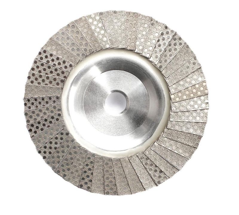 Zlion High Quality Aluminium Stone Diamond Abrasive Flap Disc with Thread