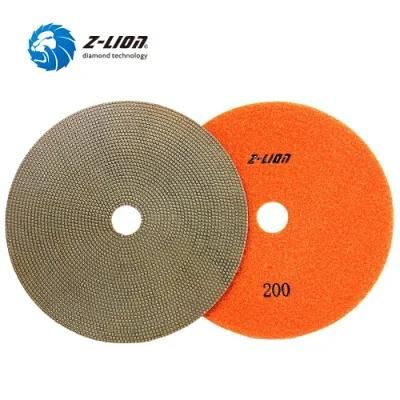 Quality Diamond Electroplated Flexible Polishing Pad for Stone Ceramic Concrete Glass