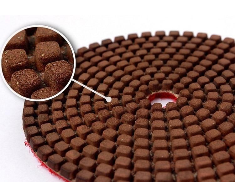 Diamond Copper Filling Flexible Wet Polishing Pad for Stone Marble Granite