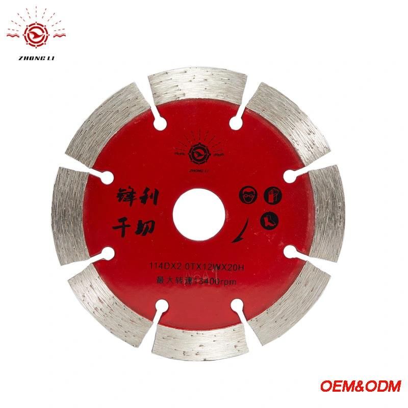 4inch High Quality and Fast Cutting Speed Diamond Saw Blades for Sale -for Dry Cutting Sandstone Tile