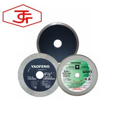 Sintered Continuous Diamond Saw Blade for Wet Cutting